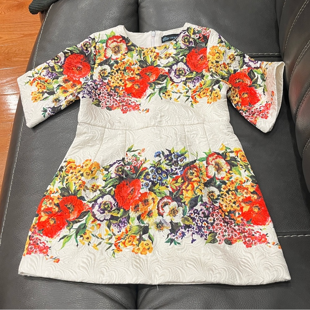 Chaconia Dolls Colorful Floral Dress